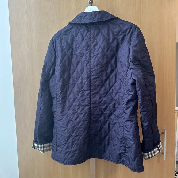 Barely worn Classic Burberry Brit Utility Jacket -- Large -- Purple - Picture 8 of 9